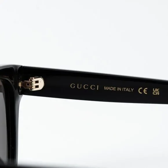 Gucci Men Sunglasses Black Grey Square GG1797SK 001 NEW AUTHENTIC - Picture 11 of 15